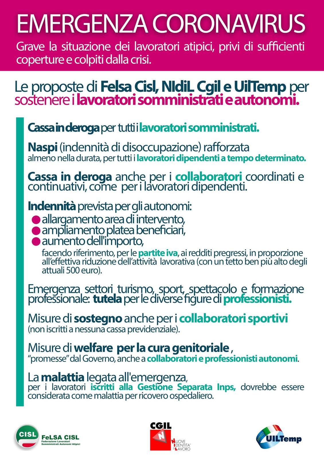 proposte coronavirus 1