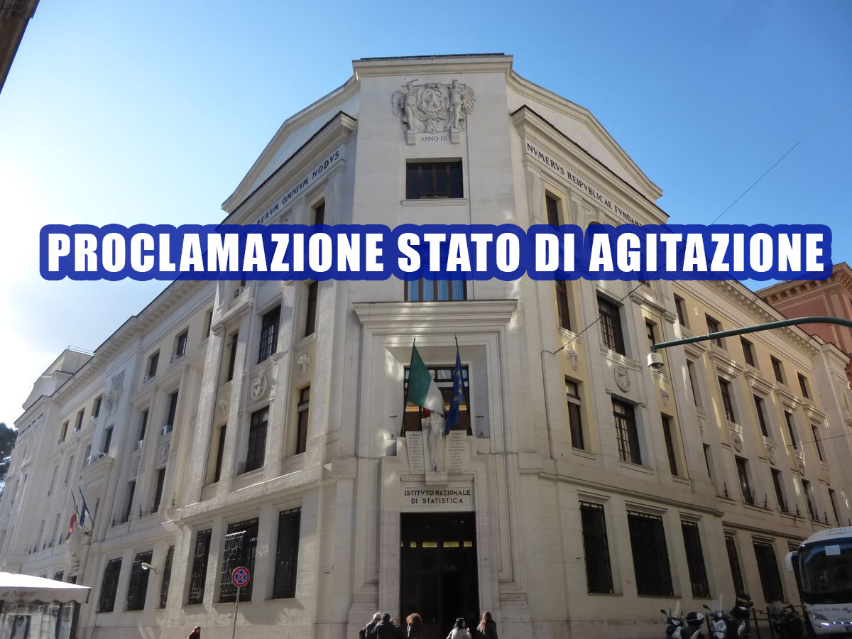 ISTAT. Proclamazione stato di agitazione