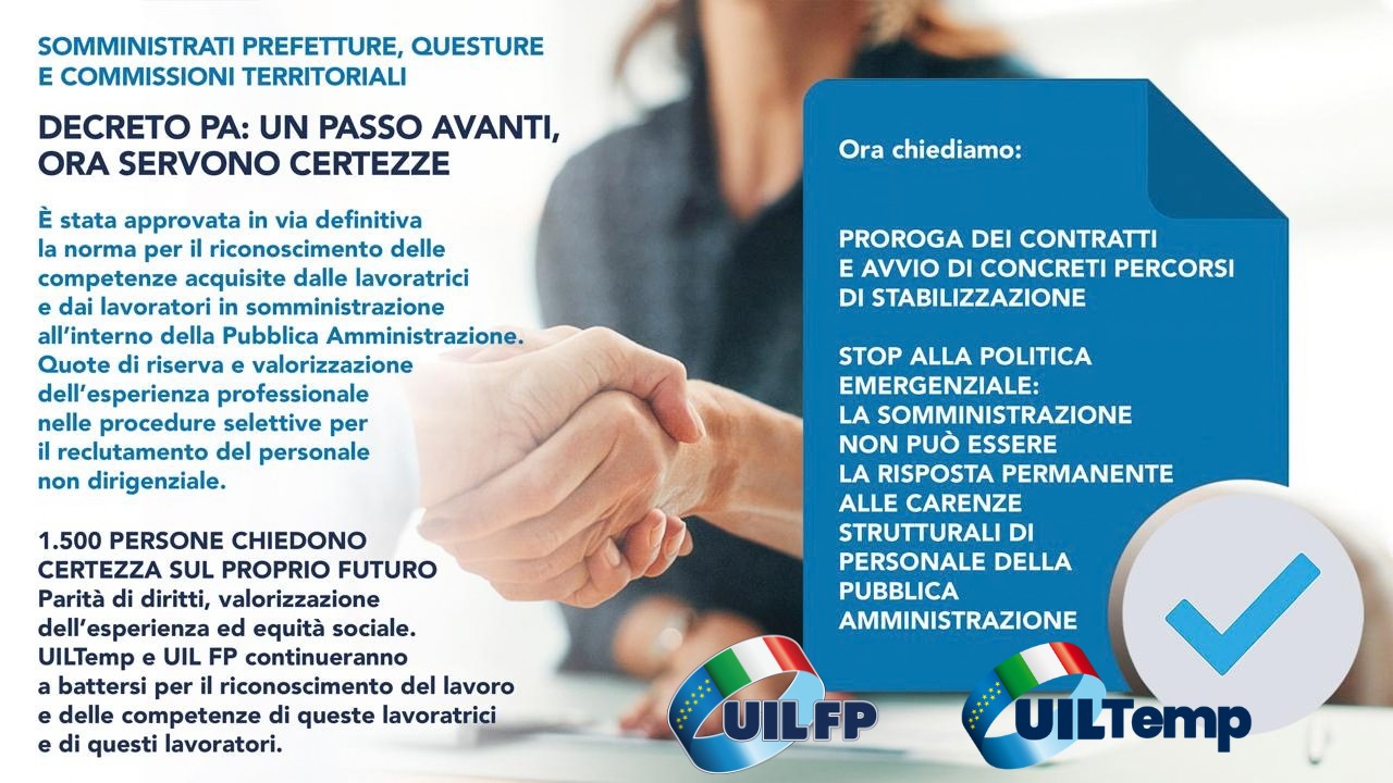 Comunicato Lavoratrici e Lavoratori in Somministrazione Ministero dell’Interno