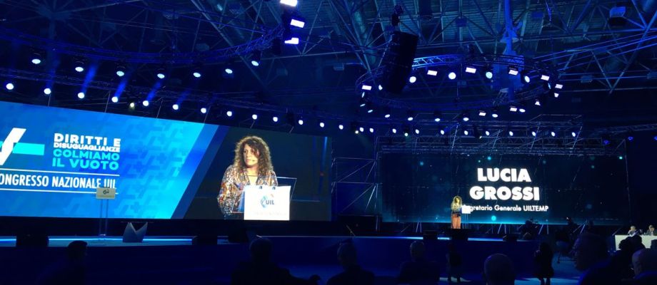 Intervento del Segretario Generale UILTemp Lucia Grossi al congresso UIL