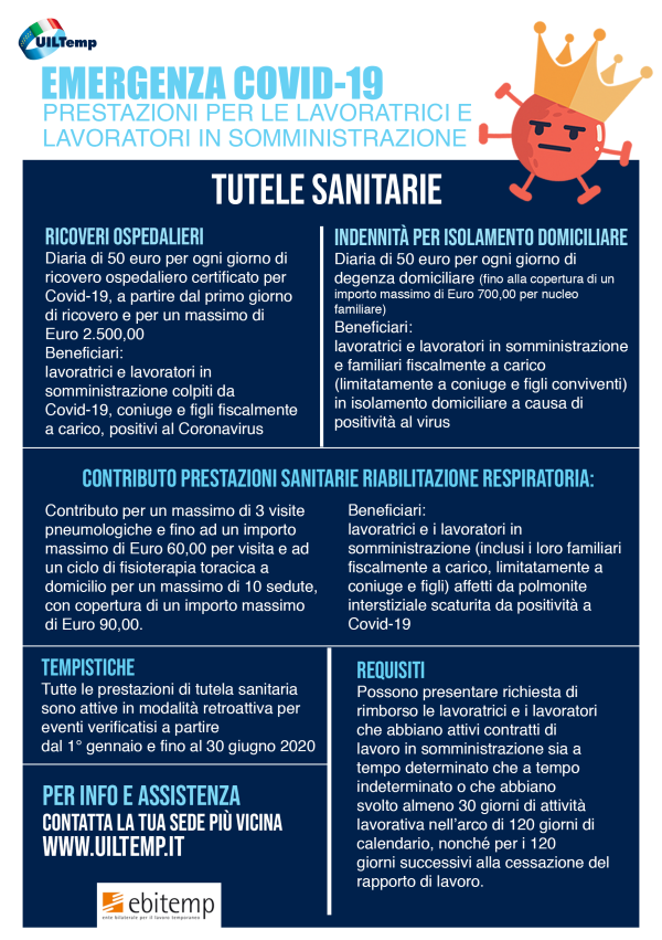 Emergenza Covid-19, prestazioni per lavoratrici e lavoratori in somministrazione