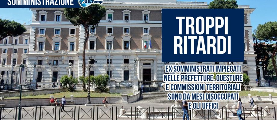Ex somministrati Ministero dell'Interno