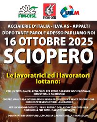 Adesione sciopero 16 ottobre Ex ILVA