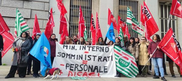 Ministero degli Interni: i somministrati in lotta contro il precariato stamattina sono stati nuovamente ricevuti dal vice Prefetto - Lombardia